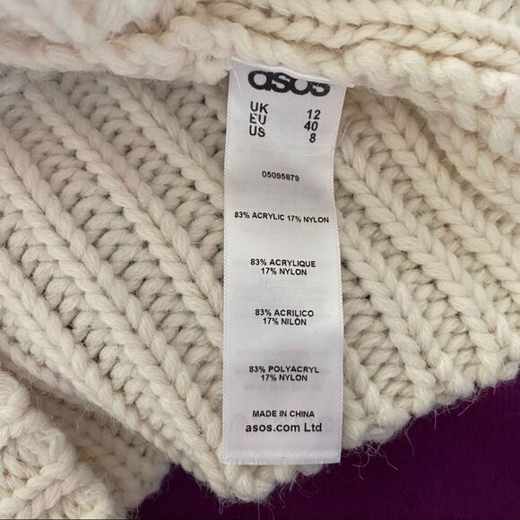 ASOS cream off the shoulders sweater 8 - Picture 6 of 6
